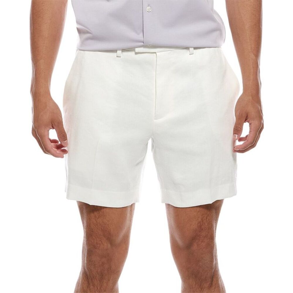 Theory Mens  Jarin Linen-Blend Short